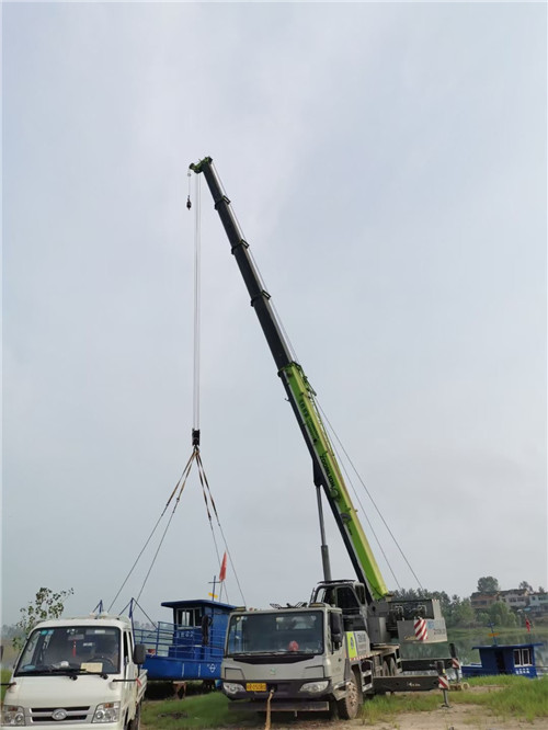 宁陕县桥梁建设吊装案例